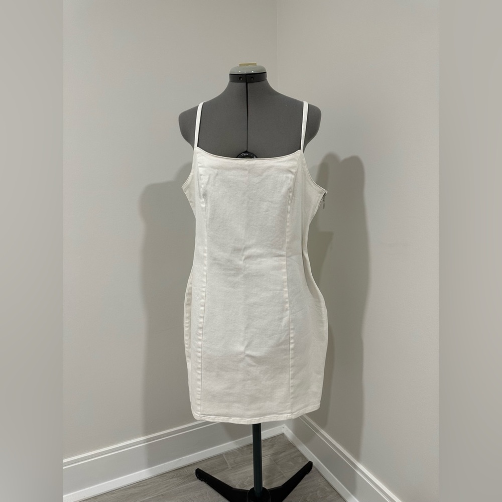 White Jean Dress
